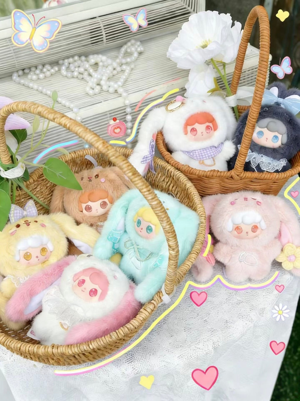 Mia’s Little Bunnies plush pendant