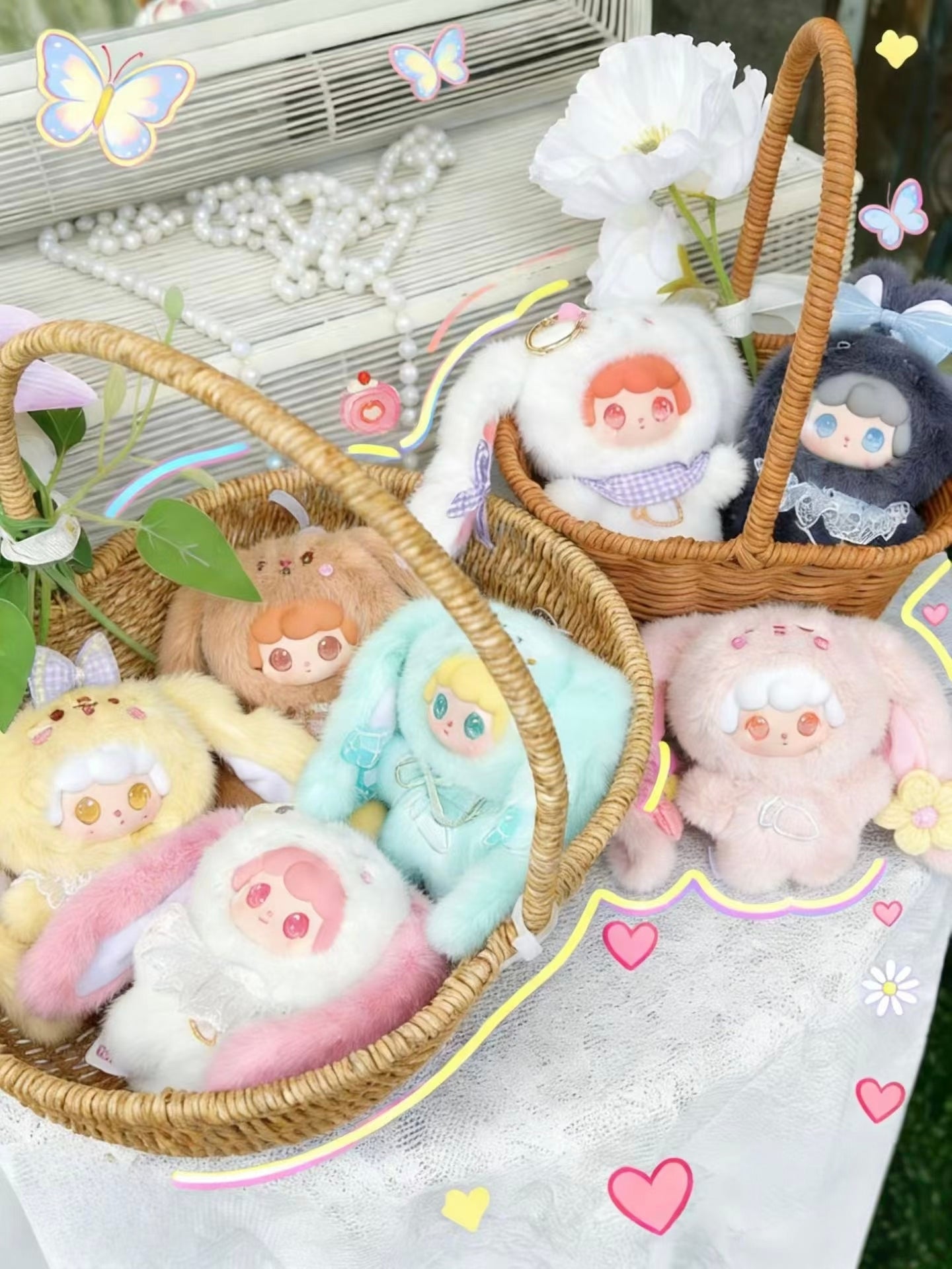 Mia’s Little Bunnies plush pendant