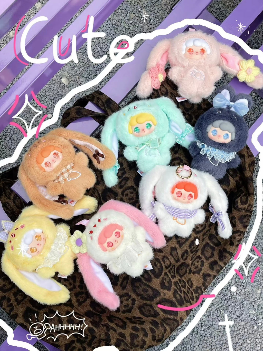 Mia’s Little Bunnies plush pendant